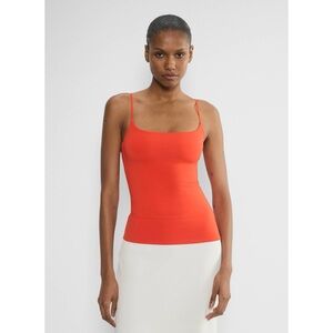 Aritzia Original Contour Squareneck Cami Hip Tank Poppy Red NWOT
